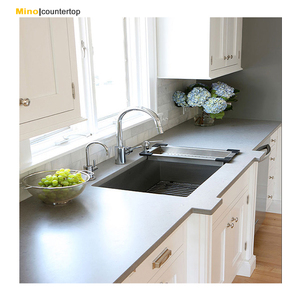 מפעל ישיר כהה כחול בית פיברגלס משטחי דיפו טרצו מלאכותי אבן מטבח משטח אבן קוורץ - Product Image 2