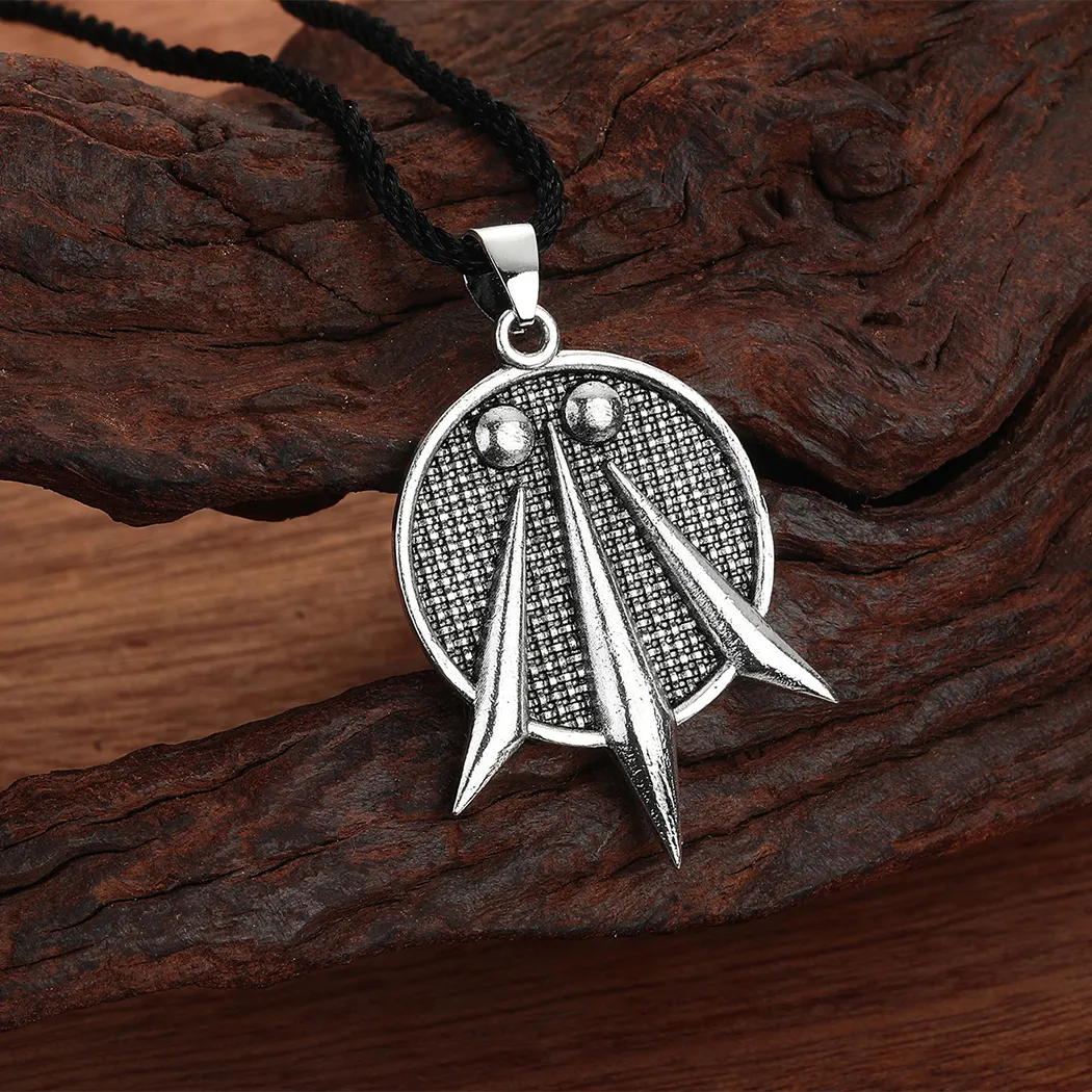 Colgante de tres rayos de luz The Awen para hombre, símbolo celta de los Druids, Talismán, Druid, celta, Unisex, galés