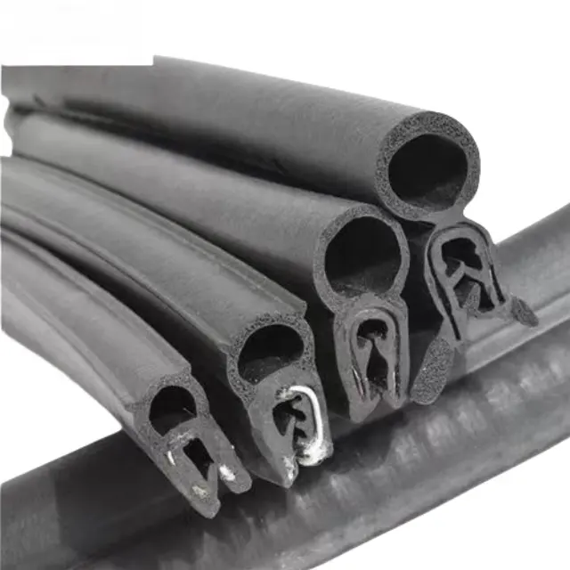 Qualidade personalizada Produtos de borracha de alta qualidade epdm borracha selo tira porta do carro borda guarnição Car Door Rubber Seal Strip