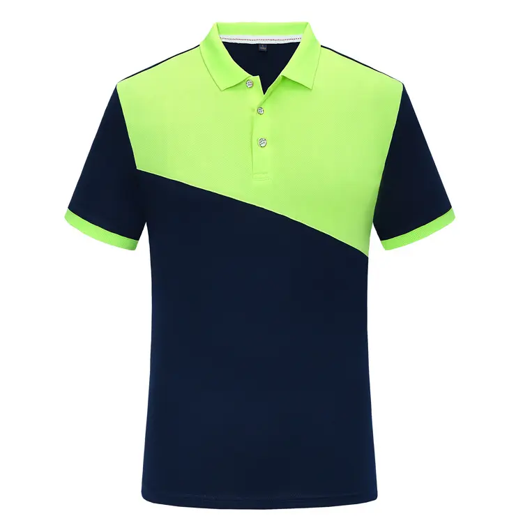 पुरुषों के रंग मिलान पोलो टी शर्ट कस्टम कंपनी काम कपड़े लघु आस्तीन उच्च गुणवत्ता पोलो शर्ट