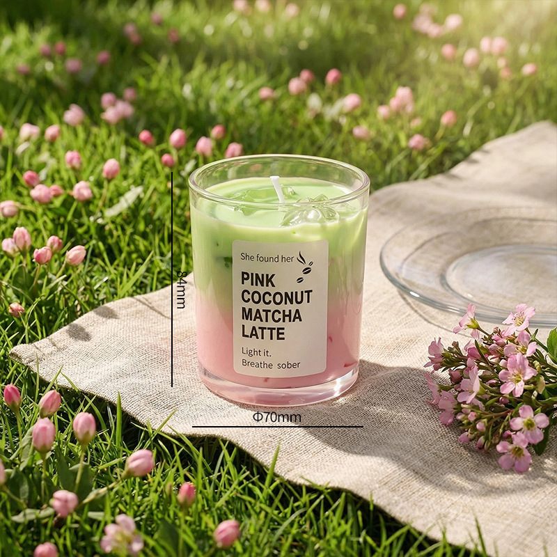 Latte Matcha à la noix de coco rose - Grand