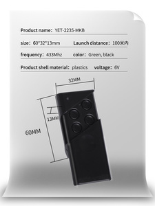 Nuovo Design 280-868mhz Multi frequenza di programmazione automatica universale cancello Wireless e Garage porta telecomando - Product Image 5