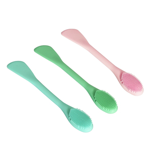 新款硅胶洁面洗刷美容工具柔软双头硅胶洁面刷。 - Product Image 2