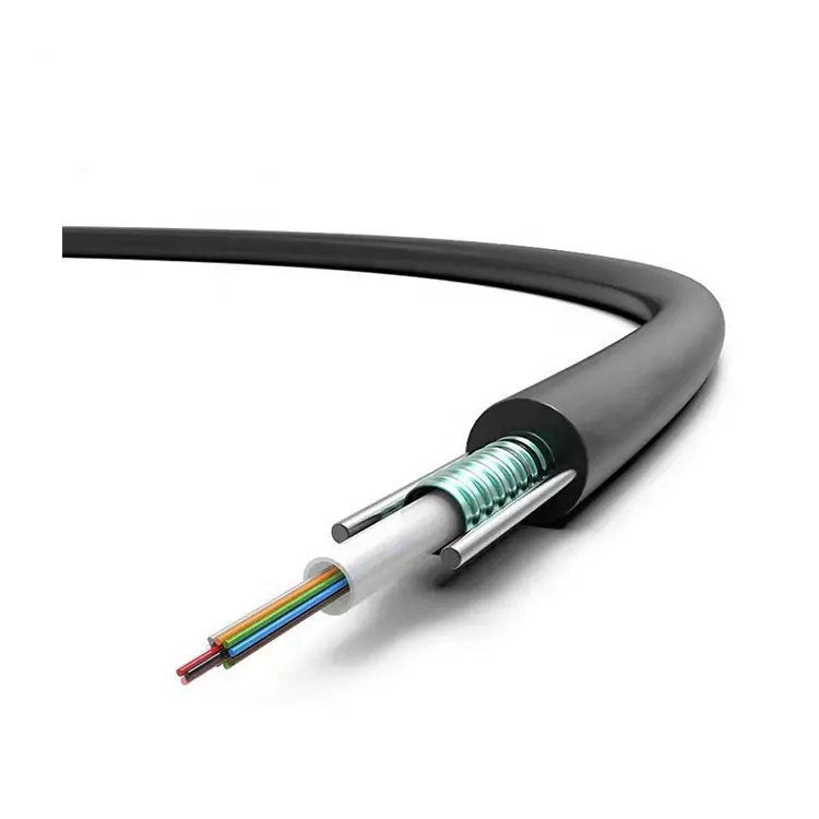 Geteknet цена за метр, 12, 24 ядра, Gyxtw, оптические оптоволоконные кабели ftth, наружный оптоволоконный кабель для помещений