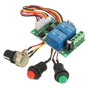 DC 6V 12V 24V Motor Einstellbarer Drehzahl regler DC PWM Controller Vorwärts-und Rückwärts schalter Motor Controller - Product Image 1