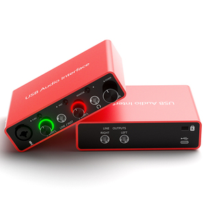 Low Price Professional Interface De Audio Studio Recording Pc Music Mobile Guitar Sound Card Digital Uac 192 Usb Audio Interface - Product Image 1