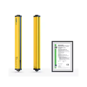 Cortina de luz de seguridad tipo 4 CE, sensor de luz de seguridad infrarroja NPN/PNP, aleación de aluminio para máquina de prensa robótica de detección 3C - Product Image 1