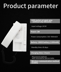 Bcomtech格安インターホンシステムトランシーバーインターホンインターホンプロフェッショナルワイヤレスインターホンセット構築用 - Product Image 5