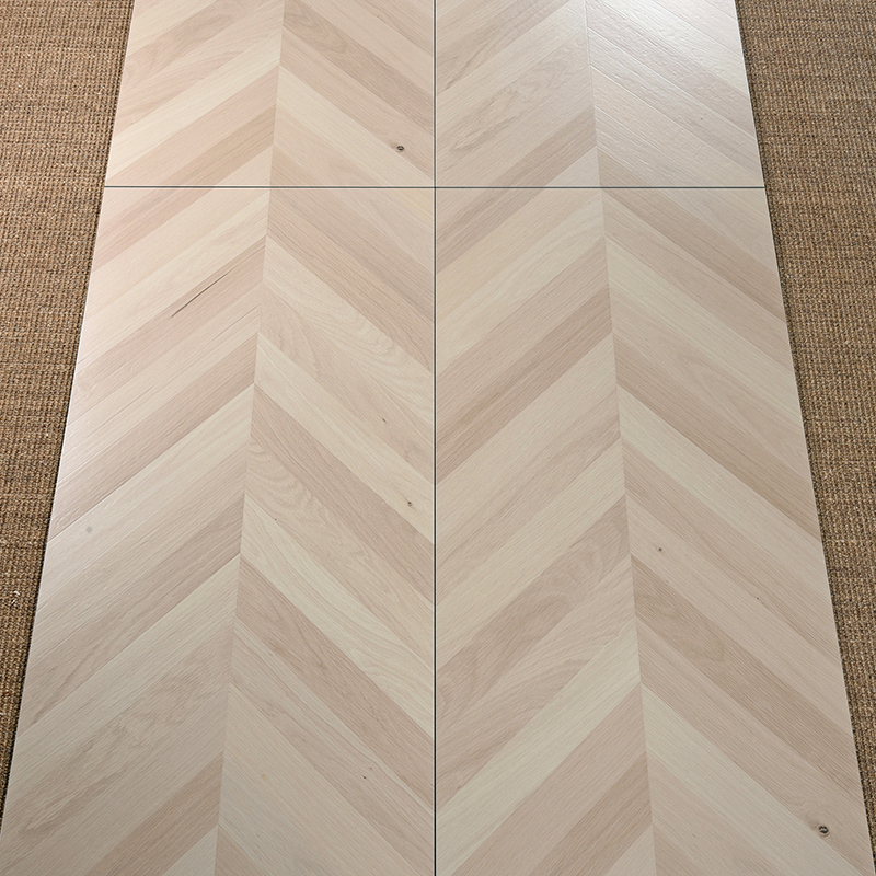 Carrelage de sol à chevrons Chêne Crème M12001