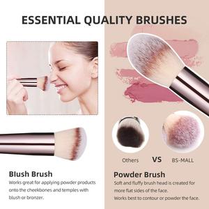 <strong>20</strong> Pcs Professional Make-up Champagne Make up <strong>Brushes</strong> &amp; Tools <strong>Kits</strong> Private Label Custom Logo 14 Piece Cosmetic Makeup <strong>Brush</strong> Set - Product Image 2