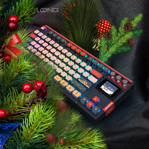 Tastiera senza fili Buon Natale con Skyloong GK87 Pro Pudding tasti schermo da 1.7 pollici per sistema Mac/Win - Product Image 4