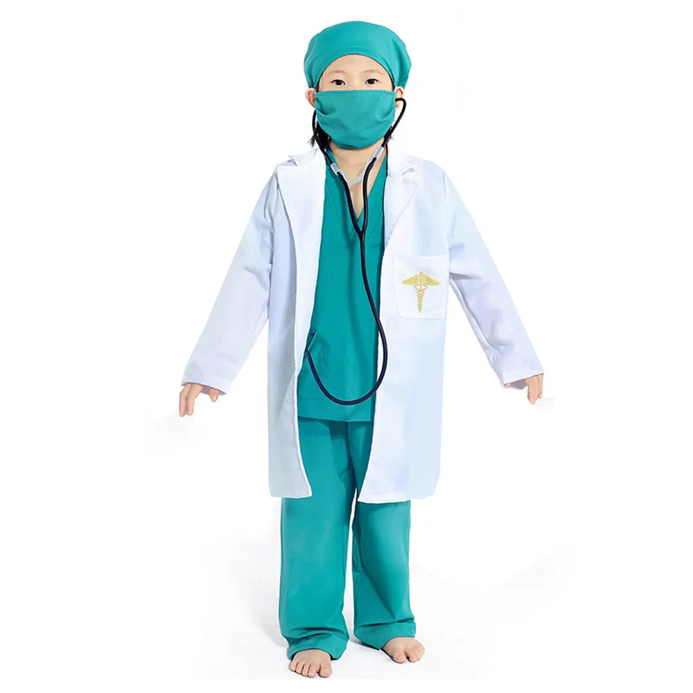 Theme Party Masquerade Show Role Play Professional Doctor Nurse Child Doctor Costume