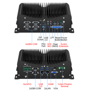 ファンレスミニデスクトップPCCore i7 10510U DDR4 RS232 RS485 2 LAN WiFi LPT PS/2 VGA 4G LTE SIMGPIO産業用コンピューター - Product Image 6
