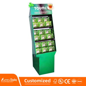 Estante de exhibición de cartón con soporte de piso de mostrador de gancho para POS Pop Mart Cajas de exhibición de papel para escaparate de tienda minorista - Product Image 2