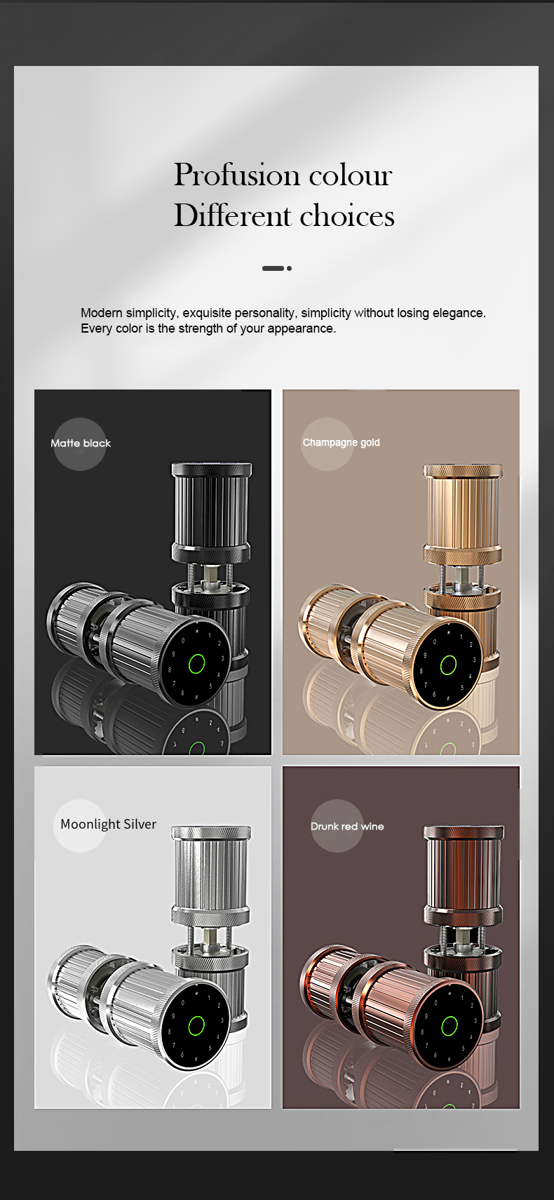 door lock guangdong*hyh hardware adobe master collection electronics locks ttlock finger print door lock