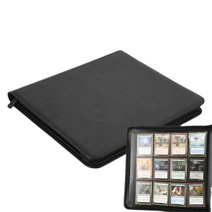 Torson 12-Pocket 480 + giao dịch thẻ <span class=keywords><strong>Zip</strong></span> chất kết dính cuốn sách đóng cửa PU Leather bìa cho hình ảnh và thẻ Bộ sưu tập - Product Image 1