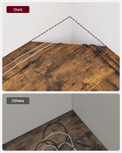Modern Simple Study Desk Industrial Style Laptop <strong>Table</strong> for Home Office Desk Brown Desktop <strong>Computer</strong> Desk - Product Image 5