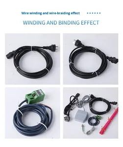 เครื่องม้วน ปอก ผูกสายไฟอัตโนมัติเต็มรูปแบบ สำหรับสายเคเบิลข้อมูลเครือข่าย สายไฟ สาย USB แบบม้วน แบบมัดเป็นช่อ แบบมัดหลอด แบบมัดลวด แบบมัดเส้นลวด 220V - Product Image 3