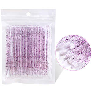 Güzellik kirpik uzatma Glitter tek kullanımlık mikro fırça çıkarma çubukla toptan güzellik kirpik uzatma araçları