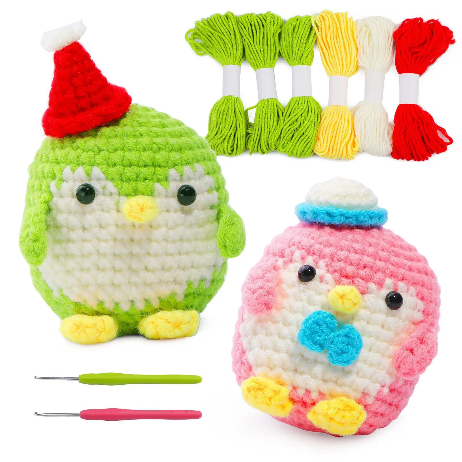 Kit d'accessoires de bricolage à tricoter et à coudre Kit de crochet avec crochets Ensemble de fils de haute qualité