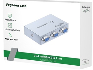 USB接口4合1双向交换适配器盒仅网格VGA切换器KVM鼠标键盘共享转换器库存 - Product Image 5