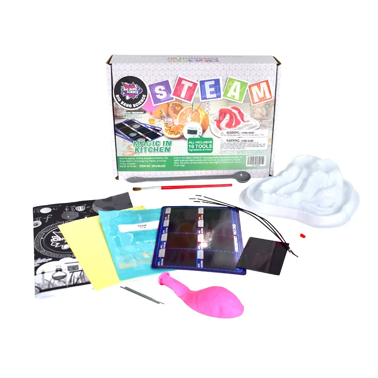 BIG BANG SCIENCE STEM jouet cadeau projets éducatifs pour garçon et fille de 8 ans et plus bricolage cuisine Science chimie laboratoire Kit pour enfant