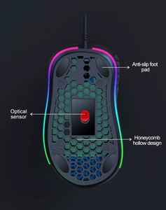 New G540 RGB Version Gaming Mouse with Game <strong>Programming</strong> Light Weight Optical High Performance Wired Mouse