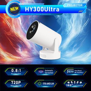 Android11.0 <strong>Dual</strong> Band WIFI6 BT5.<strong>4</strong> HY300 Ultra Projector Quad <strong>Core</strong> Arm <strong>Cortex</strong>-A53 Native 720P 170 Lumens with Ultra Short Throw - Product Image 3