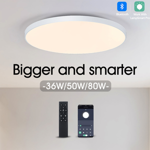 モダンインテリジェントLED天井灯調光可能防水防風リモコンリビングルームホワイトスマートホームスマートライト - Product Image 6