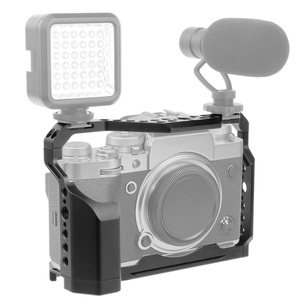 XT4 kamera kafesi soğutma koruyucu kılıf Rig w üst kolu soğuk ayakkabı dağı için Fujifilm Fuji X-T4 DSLR sabitleyici - Product Image 2