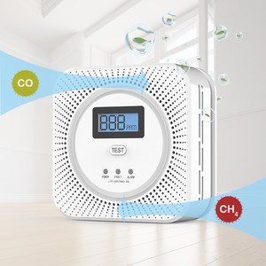 Safewill Indoors Smart <span class=keywords><strong>Gas</strong></span> <span class=keywords><strong>Leak</strong></span> Detectores Wifi Tuya Homeuse CO e CH4 2 EM 1 <span class=keywords><strong>Detector</strong></span> De Gás com Alarme - Product Image 3