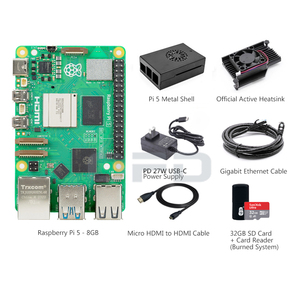 Raspberry Pi 5 2GB/4GB/8GB RAM Starter Basic Kit Official Starter Basic Camera Display PCIe Expansion Raspberry Pi 5 Kit