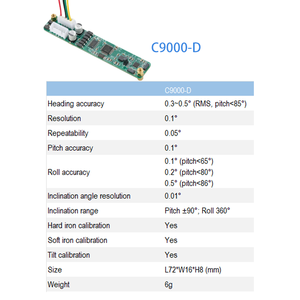 Fluxgate Compass Gyro Kompensierter Kompass 6-Achsen-Kompass Elektronischer Gier kopfs ensor - Product Image 2