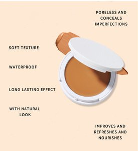 High Quality Makeup Soft Texture Cream Foundation <strong>Compacts</strong> <strong>Make</strong> up Dark Skin Cream Foundation Palette - Product Image 6