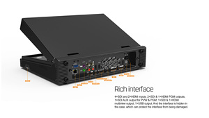 PVS0613Uブラック13.3インチポータブル6CHSDI/HDMIマルチフォーマットストリーミングビデオスイッチャーモニター、USBタイプC出力付き - Product Image 5