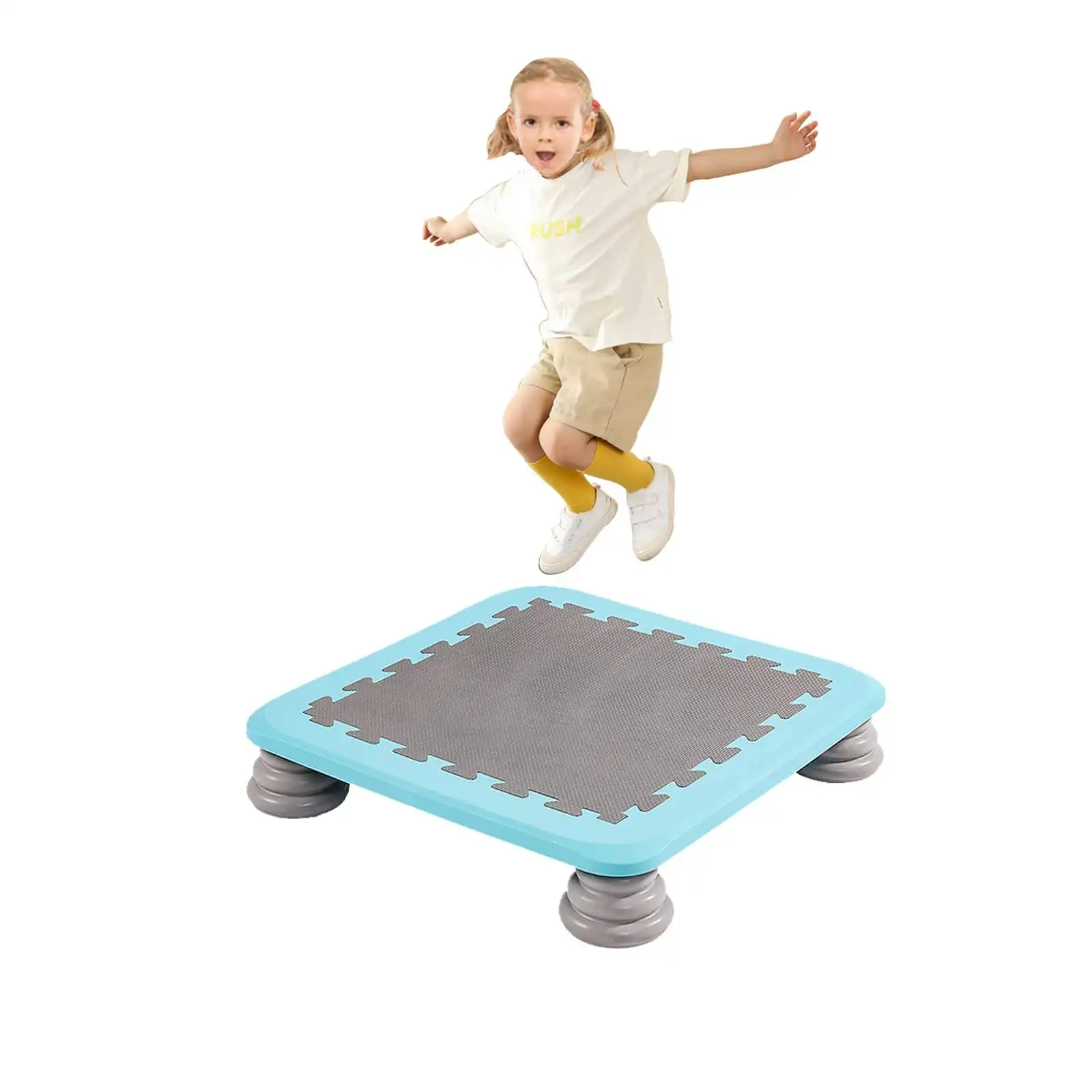 Trampolino per bambini attrezzatura per l'allenamento sensoriale casa coperta che rimbalza letto attrezzature sportive per il Fitness per bambini