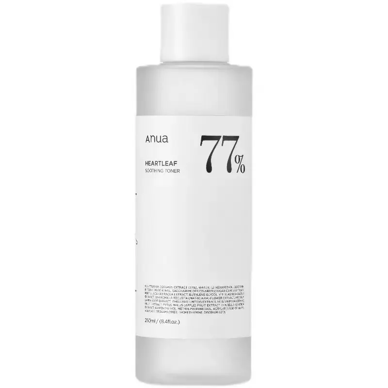 Anua 77% Houttuynia Lotion Bouche Fermée Acné Apaisant Sensible Hydratant Apaisant Soins de la Peau Toner Spray Adultes