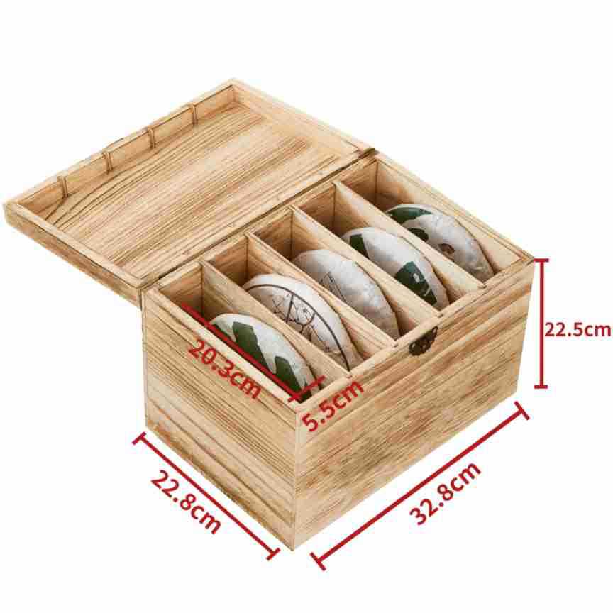 Caja de pastel de té ligeramente tostado (5 capas)