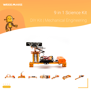 Weeemake 9 1 stelo di educazione robotica Kit a base di metallo attrezzature didattiche ingegneria meccanica scuola superiore College - Product Image 2