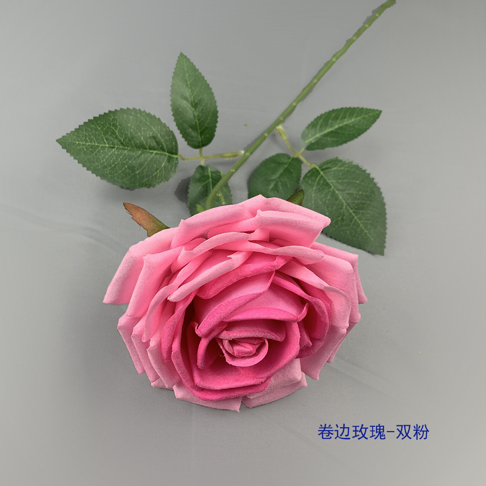 Rosa de borde rizado - rosa doble