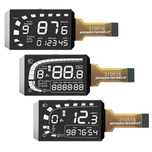 Benutzer definierte VA Voll ansicht für Motorrad Weiß Hintergrund beleuchtung LCD 7 Monochrom Segment LCD-Display LCD-Display-Modul - Product Image 1