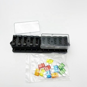 自動車用マルチチャンネルヒューズボックス10インチ10アウト中型プラグインヒューズボックス - Product Image 1