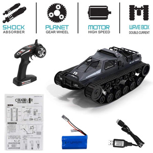 SG1203 JJRC Q79 1/12スケール2.4GHz無線制御タンク高速4WDドリフト車両フルスケール回転クローラー車金属玩具 - Product Image 6