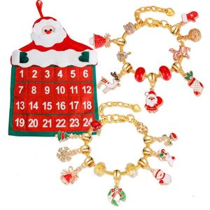 2023 New Xmas Ornaments, Christmas Jewelry Bracelet Gift Countdown Advent Calendar Diy Christmas Necklace Gift Set Blind Box/ - Product Image 5