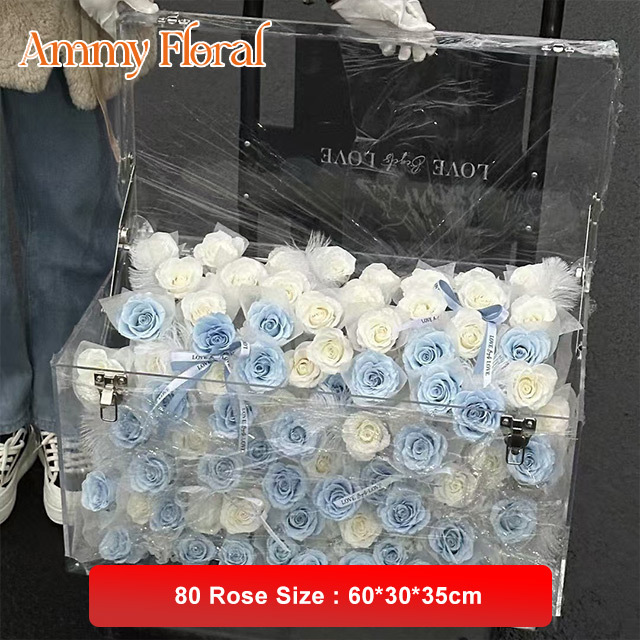 80 Rose - Blue White