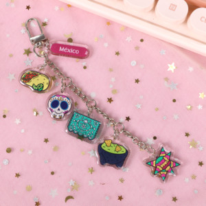 Gantungan kunci akrilik kreativitas gantungan kunci akrilik kustom gantungan kunci akrilik cetak UV plastik kustom - Product Image 3