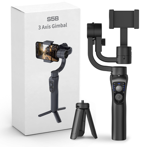 S5B手持式万向节稳定器360旋转电话万向节稳定器支架，用于带三脚架的视频Vlog拍摄 - Product Image 1