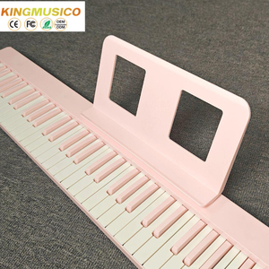 Pink Color Folding Portable Digital Piano <strong>With</strong> 61/88 <strong>Keys</strong> in Teaching <strong>Function</strong> Electronic <strong>Keyboard</strong> New Arrival Hammer Piano - Product Image 3