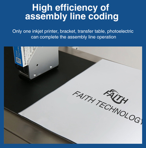 Faith 600dpi Automatic Online Batch Inkjet Printer Variable Data Expire Date QR Code Series Number Coding Machine - Product Image 5