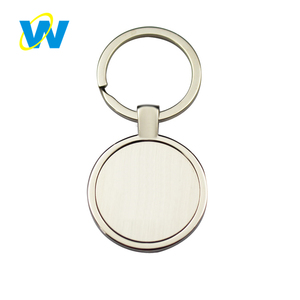 单向定制圆形金属空白钥匙扣钥匙链自定义形状钥匙扣 - Product Image 2